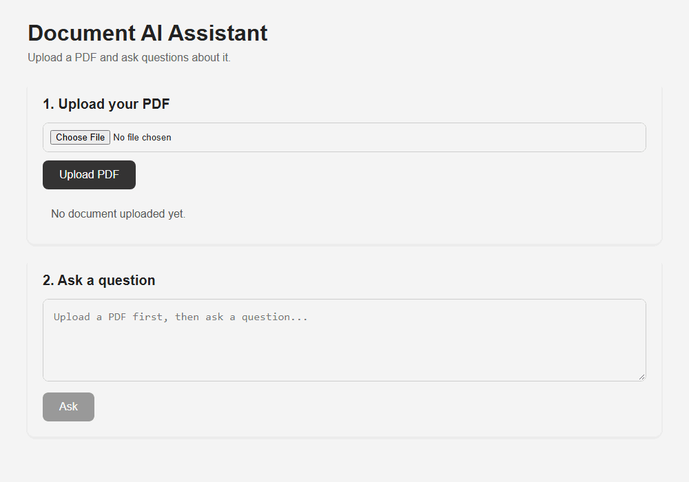 Doc AI Assistant demo